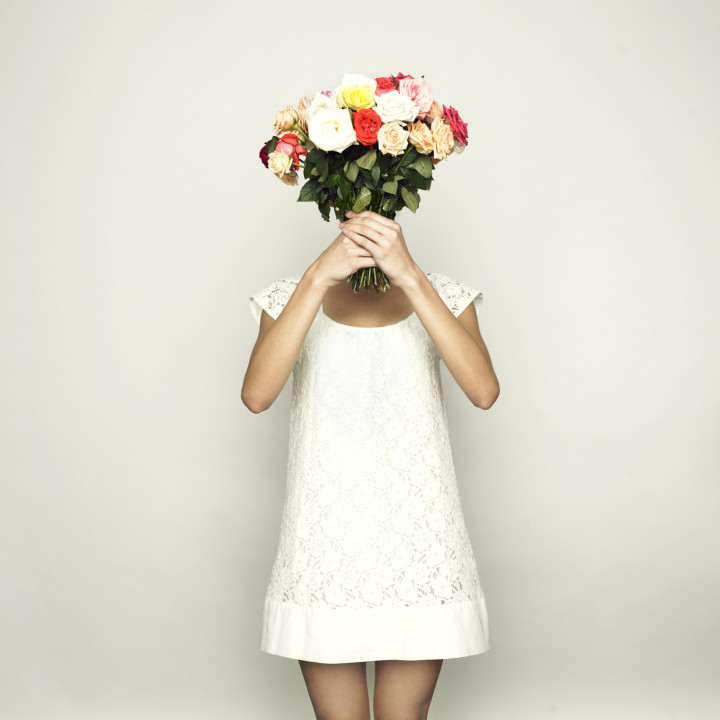 Girl with a head-roses girl-with-a-head-roses